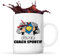 Planetee Mug Super Coach sportif | Tasse Céramique Métier Collègue Cadeau Travail Boulot Départ Retraite