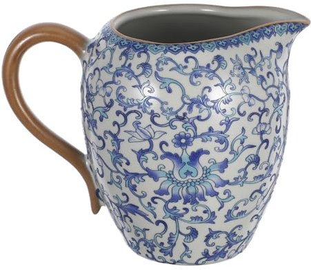 Alipis Jarra De Cerámica Para Leche Artística y 300 Ml Con Asa Duradera Recipiente Para Funcional Para y Té Uso Hogar Oficina Restaurante