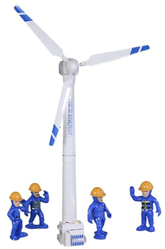 Jorzer Jouet d'éolienne, Mini éolienne de 16, 5 Pouces, modèle Rotatif, Simulation éducative, Portable détachable pour Enfants, 1 Ensemble