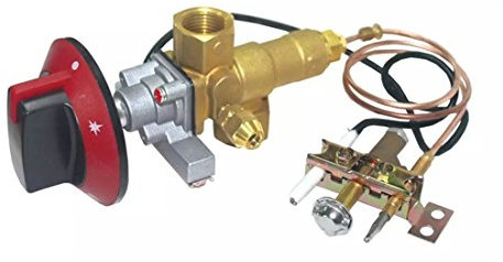 METER STAR 100000BTU LPG/NG Brûleur pilote de soupape d'admission de cuisinière à gaz avec thermocouple M10 x 1 de 0,9 m et fil d'allumage avec bouton complet