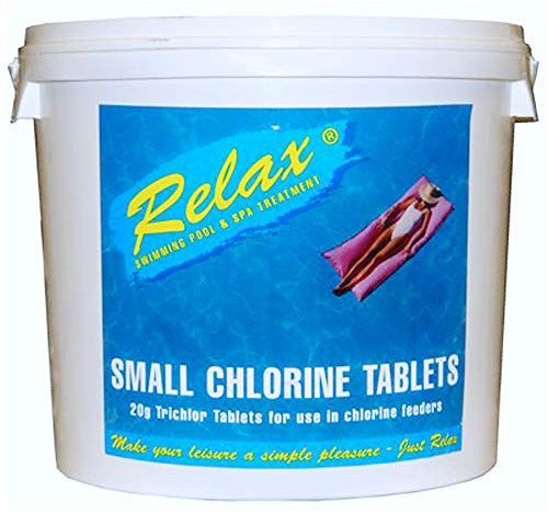 Relax 5kg Chlorine Tablets Small 20g Swimming Pool Spa Hot Tub Sanitiser