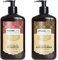 Duo Arganicare (Shampooing accélérateur de croissance + Après shampooing Reconstructeur) à l’huile de ricin Bio 400ml (Set de 2 Produits)