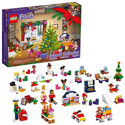 LEGO Friends Adventskalender 41690 Bausatz; Weihnachts-Countdown für kreative Kinder; Neu 2021 (370 Teile)