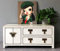 OPIUM OUTLET TV-Schrank Kommode Sideboard Lowboard Vintage Landhaus-Stil asiatisch orientalisch chinesisch beige Asia Möbel komplett montiert