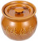 Ceramic Soup Bowl with Lid - 400Ml Brown Stewing Pot for Home Kitchen Ideal for Soups Casseroles & Baking