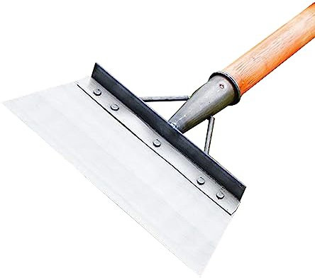 IGTOPS Pala da Giardino Multifunzionale, per eliminare Il Ghiaccio e spalare la Neve, in Acciaio Inox, per Erbacce e Muschio, Pala per la Pulizia del Giardino, diserbo, Piante, agricola (23cm)