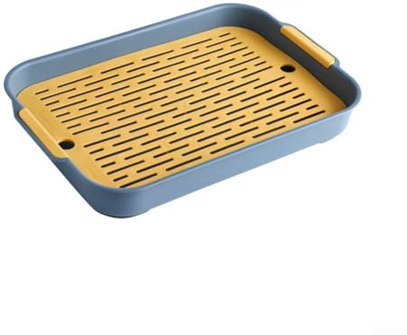 Bandeja de arena para conejos, caja de arena para animales pequeños, bandeja de inodoro para mascotas pequeñas y medianas, bandeja de arena para conejos, cobayas, caja de inodoro (A)