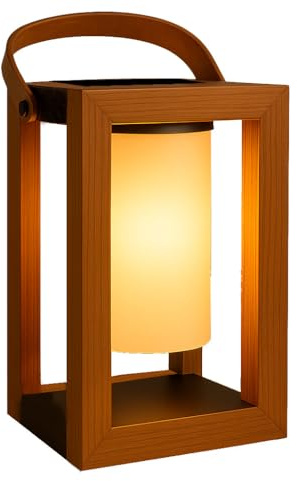 Lanterne solaire LED blanc SERAPHINA avec panneau solaire H32cm