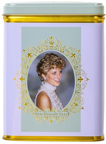 New English Teas Princess Diana Gift Tea Tin with 40 English Breakfast Teabags