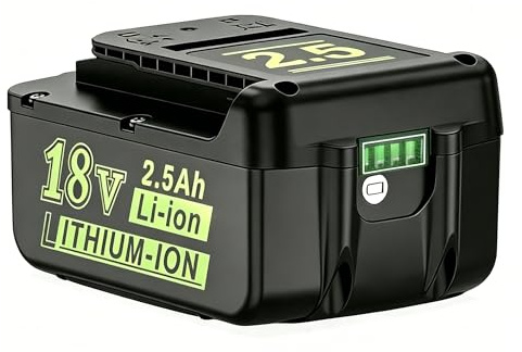 18V 2.5Ah DREAMDASH Rechargeable Battery, Replacement Battery for Karcher 18V Cordless Tool like Hedge Trimmer HGE 18-45 18-50 Lawn Mower LMO 18-33 18-36 Sprayer PSU 4-18 Vacuum Cleaner WD 1 3-18
