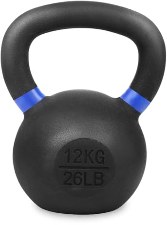 Cast Iron Kettlebell Weight Set 4Kg–32Kg Strength Training Equipment for Home Gym, Fitness, Bodybuilding & Full-Body Workout (Single, 12Kg)