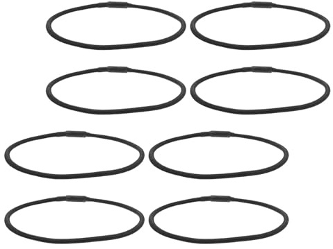 Healifty 8 pezzi Cinghie Elastiche Antishock per Microfono in Gomma Resistente Anelli Ammortizzatori per Supporto Microfono Riduzione Vibrazioni per Registrazioni Studio e Audio