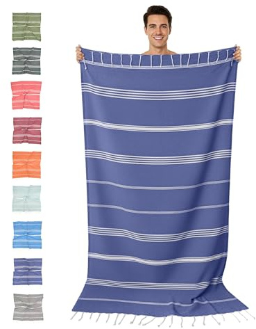 furora HOLIDAY Telo Mare Cotone - Grande 100x200 cm - Ultra Leggero - Asciugatura Rapida | Asciugamano Mare Donna e Uomo: Facile da Pulir - multifunzionale per Spiaggia, Piscina, Viaggio, Outdoor