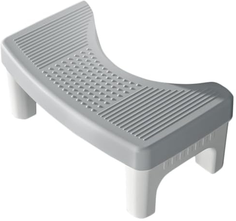 GATHINESS Sgabello da Bagno Sgabello per Toilette in Pp Antiscivolo Design Ergonomico Semplice e Resistente per Adulti per Uso Familiare in Bagno