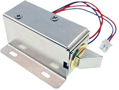 JZK 12V 0.6A Solenoide per serratura elettrica per armadietto e cassetto o porta del sistema di sicurezza