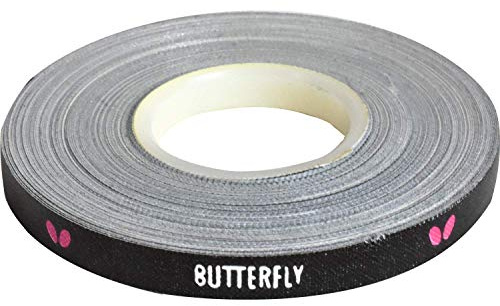 Butterfly Side Tape to Protect The Edges of Your Rubber and Blade for Table Tennis/Ping Pong Paddles - Color Black/White/Magenta - Width 6mm - Rolls Come in 10m (20 Rackets) and 50m (100 Rackets)