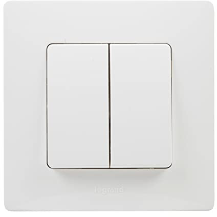 Legrand 396471 Commutateur double NL BL MONOBLOC