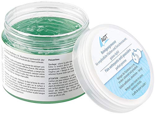AGT Knete Tastatur reinigen: Reinigungsmasse, empfindliche Flächen und Zwischenräume, grüner Apfel (Reinigungsknetmasse, Reinigungs-Slime, Elektrischer)