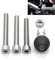 Riloer Base de Bola de Vástago de Horquilla de Motocicleta, Bola de Abrazadera de Manillar de Motocicleta con Tornillos M8 para Montaje RAM