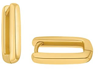 Amor Creolen 925 Sterling Silber Damen Ohrschmuck, 1,4 cm, Silber, Kommt in Schmuck Geschenk Box, 2034779