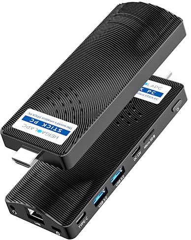 HEIGAOLAPC Mini PC Stick, Win 10, Celeron N4200 Computer Stick, 4GB RAM 64GB ROM Micro computadora, Support 4K HDMI 2.4G+5G WiFi/Bluetooth 4.2 für Business, Reisen, Heimbüro