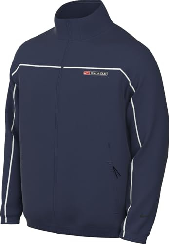 NIKE FB5515-410 M NK SF TRACK CLUB JACKET Giacca Uomo MIDNIGHT NAVY/SUMMIT WHITE/SUMMIT W Taglia M