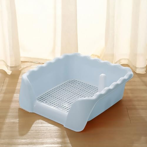 Pucaru Töpfchentablett für Welpenhunde – Hundetöpfchenzaun, Hundetoilette, Herausnehmbare Hundeklo aus Netzstoff, Viele Größen (Color : Green, Size : M)