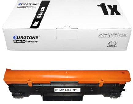Eurotone HP 142A 142X (Mit CHIP) Toner Kompatibel Tonerkartusche als Ersatz für HP Toner 142A W1420A W1420X Schwarz für HP LaserJet MFP M140W Toner für LaserJet MFP M140 M139 Toner - 1er Schwarz