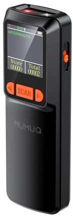 Mini scanner di codici a barre wireless Bluetooth 1D 2D QR scanner di codici a barre 3 in 1 Bluetooth e 2.4G e lettore di codici a barre USB compatibile con Windows Android iOS Tablet PC (con schermo