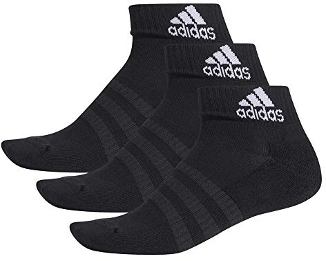 adidas Ankle / Quarter Socken Unisex Kurzsocke Knöchelsocke 3 Paar, Farbe:Black, Socken & Strümpfe:46-48