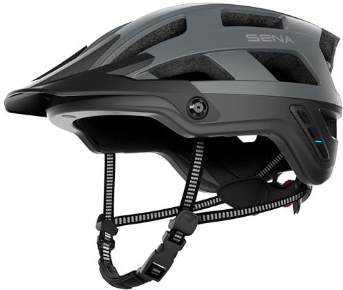 Smart Mountainbike-Helm - Sena M1/M1 EVO (M1 ver2, Mattgrau, L)