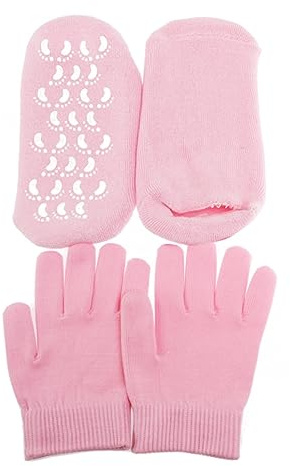 Beaupretty Hand Foot Gloves Spa Gel Gloves Socks e Jojoba Oil Soften Whitening Size