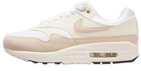 Nike Damen Air Max 1 '87 Sneaker, Pale Elfenbein Sanddrift White Sail, 40.5 EU