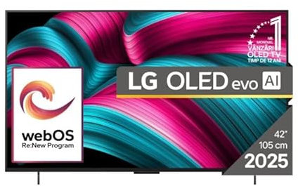 LG EVO 42C52LA Téléviseur OLED 4K Smart Brightness Booster Ultra HD 4K HDR 105 cm Modèle 2025
