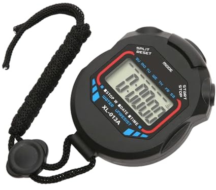 Cronómetro deportivo – Cronómetro para deporte portátil digital | Temporizador digital de cocina | Temporizador multifunción con función reloj cronómetro running deporte gimnasio reloj para atletas