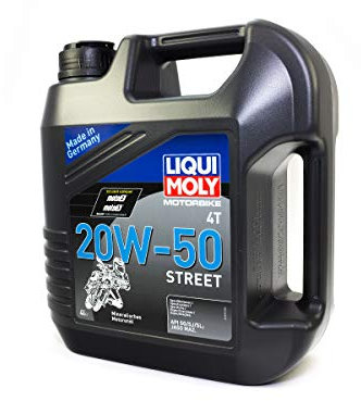 4-?Takt Motoröl 20W-50 Street 4T (4 L) von Liqui Moly Mineralöl (1696) motorenöl, 10w-30, 10w-40, 5w-40, 10w-50, 15w-50, 20w-40, 20w-50