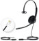 Yealink Phone Headsets for Office Phones YHS34 Lite QD to RJ9 Wired Headset Compatible with Poly Avaya Snom Grandstream Phones Desk Landline Headset with Microphone -Mono/72g/2.1m Cable
