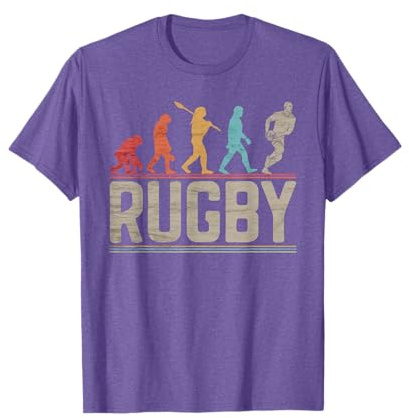 Rugby Funny Evolution para Hombres Jugadores de Rugby y fanáticos Camiseta