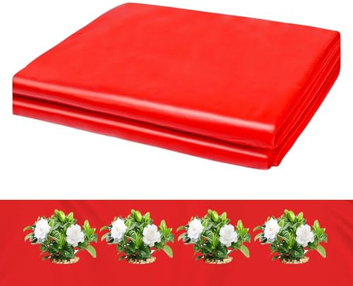 JIEBWCHA Film de paillis Rouge pour Jardin, Paillis pour Jardin | Moncello Rosso pour Les Cultures agricoles grandissent - Film Multifonctionnel, en Croissance des pour Fraises, tomates