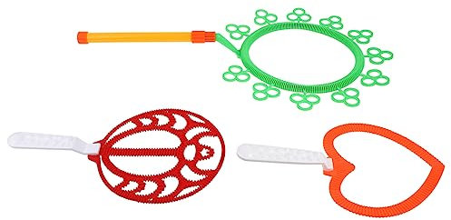 CIYODO 3stücke Teiliges Bubble Wands Set Große Seifenblasenstäbe Für Mädchen Für Sommeraktivitäten Im Freien Darunter Pool Strand Und Park Für Kreative Spielstunden