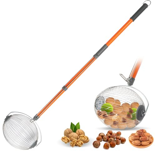 Outopee Nut Gatherer, Walnut Picker Upper Roller, Outdoor Garden Nut Collector and Picker, Pick Up Pecans Acorns Hickory Nuts Golf Balls Sweet Gun Balls, Objects Size 2cm to 4cm