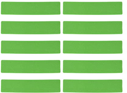 Adfaga Kit de marcadores de línea de Tenis High Visibily Markers de PVC PVC para el Entrenamiento de fútbol de Baloncesto Marcado de Campo Deportivo multipropósito 10 (Verde)