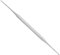 Masako Eckenfeile Nagelfeile, gerade und gebogen, aus rostfreiem Edelstahl, 14 cm, Fußpflege Nagelpflege bei eingewachsenen Nägeln