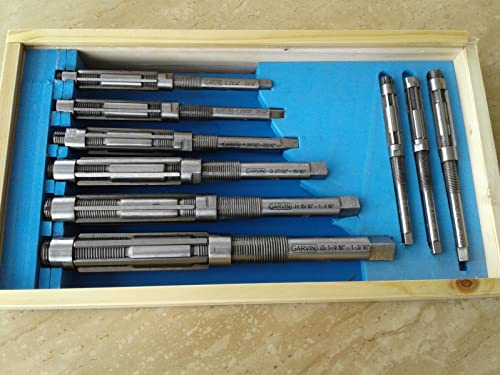 Rahish Tools ACTOOLS HV-H16 - Juego de escariadores de mano ajustables (6,35-56,35 mm) (6,35-56,35 mm)