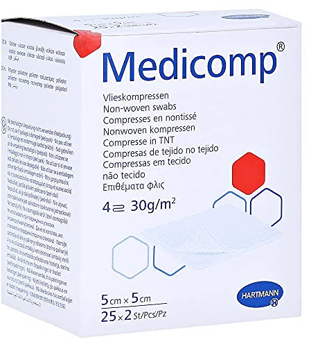 MEDICOMP Vlieskomp.steril 5x5 cm 4lagig