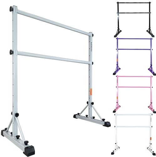 FC FUNCHEER Adjustable Ballet Barre,Portable Dance bar,Fitness Equipment for Dance & Balance Excercise,Super Sturdy for Balance Workout,Weight Limit 250 LBS
