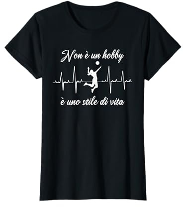 Pallavolo Disegno Regalo L'Amore Volley Battito Cardiaco Maglietta