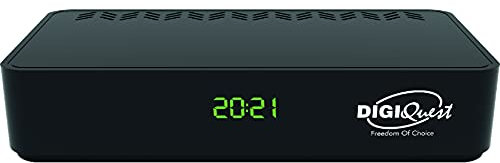 Decoder Digitale Terrestre DVB-T2 Digiquest SH5, Mediaplayer con display, Nero