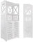 Badezimmerschrank, Hängeschrank, Toilettenschrank, Waschbeckenunterschrank, Kommode, Großer Stauraum & Mehrere Größenoptionen, Ideal für Bäder/Schlafzimmer/Toiletten Weiß Badmöbel (PVC/MDF-Werkstoff)