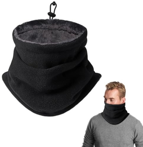 mizikuu Halswärmer Winter, Schal Herren Gesichtsschal Multifunktional Nackenwärmer Loop Schlauchschal Halstuch Warm Dick Halsschlauch Winddicht für Outdoor Skifahren Motorrad Laufen Radfahren